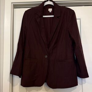 A New Day Deep Burgundy Blazer